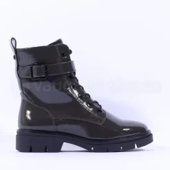 Women Tamaris Jutta Laced Strap Ankle Boot - Olive