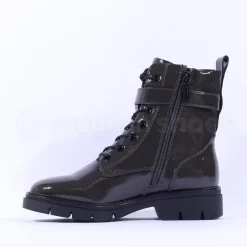 Women Tamaris Jutta Laced Strap Ankle Boot - Olive
