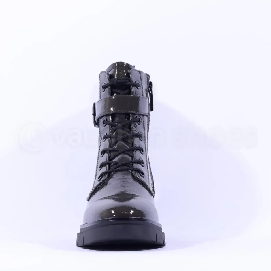Women Tamaris Jutta Laced Strap Ankle Boot - Olive