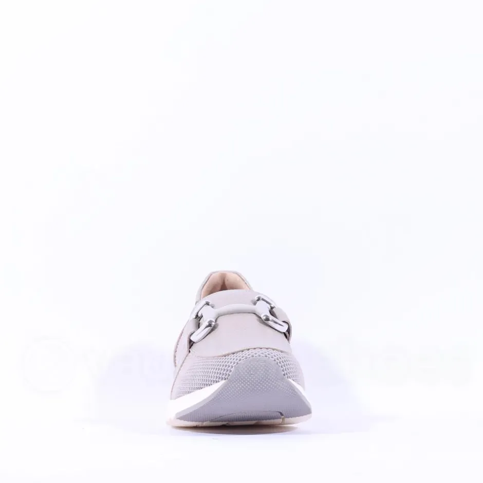 Women Caprice Kaia Mesh Slip On Link Shoe - Grey Combi