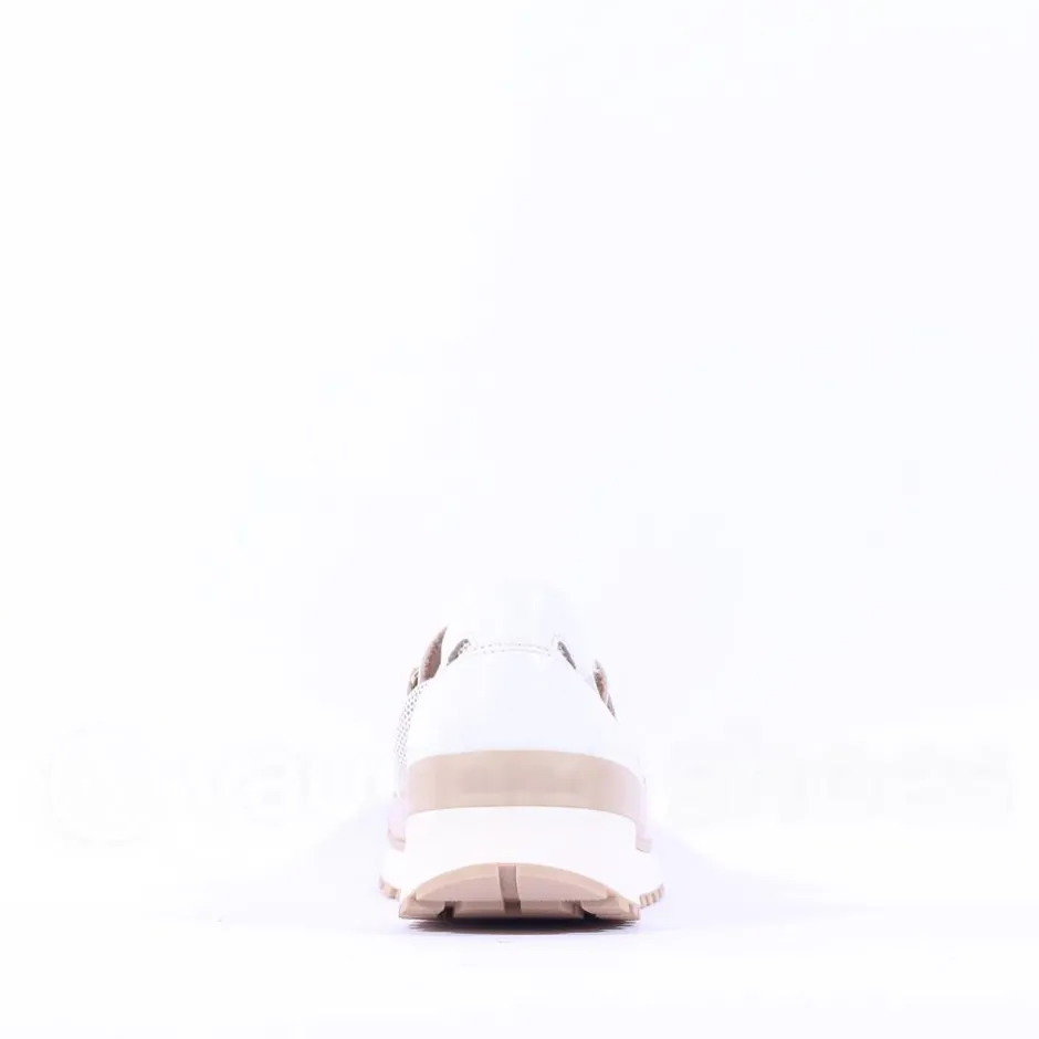 Women Caprice Kaia Slip On Mesh Link - White Gold