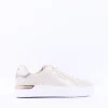 Women S.Oliver Kaito Print Lace Trainer - Champagne