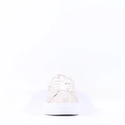 Women S.Oliver Kaito Print Lace Trainer - Champagne