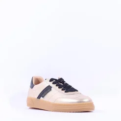 Women Tamaris Kaleo Gumsole Trainer - Light Gold