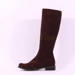 Women Caprice Kania Pull On Stretch Long Boot - Brown Stretch