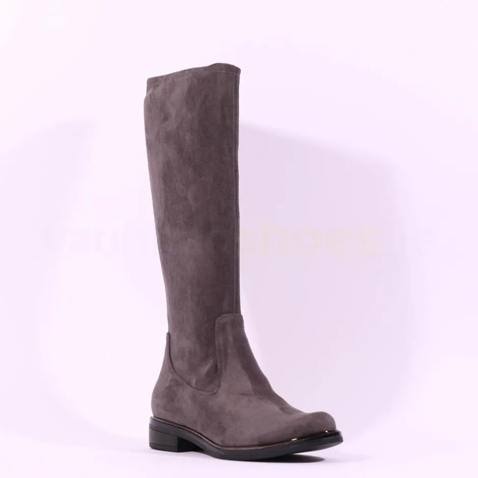 Women Caprice Kania Pull On Stretch Long Boot - Grey Stretch