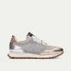 Women Hispanitas Kansas Laced Mesh Trainer - Metallic Combi