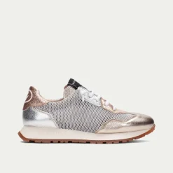Women Hispanitas Kansas Laced Mesh Trainer - Metallic Combi