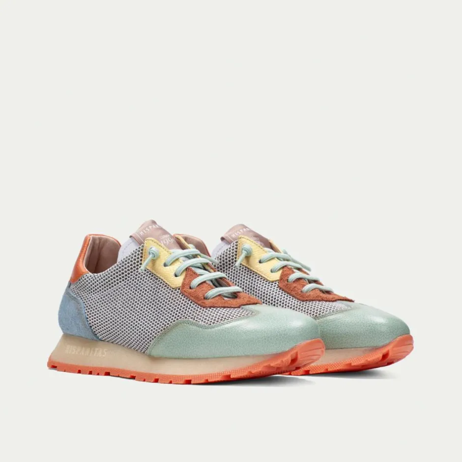 Women Hispanitas Kansas Laced Mesh Trainer - Pastel Multi