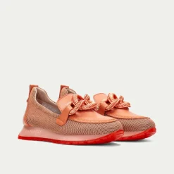 Women Hispanitas Kansas Sporty Link Wedge - Coral Combi