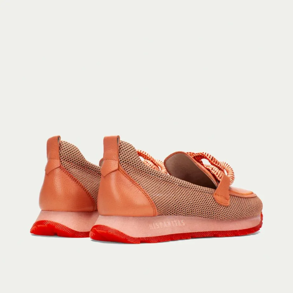 Women Hispanitas Kansas Sporty Link Wedge - Coral Combi