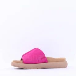 Women Gabor Kay Large Buckle Mule - Pink Suede