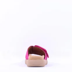 Women Gabor Kay Large Buckle Mule - Pink Suede