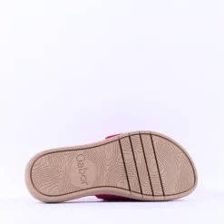 Women Gabor Kay Large Buckle Mule - Pink Suede