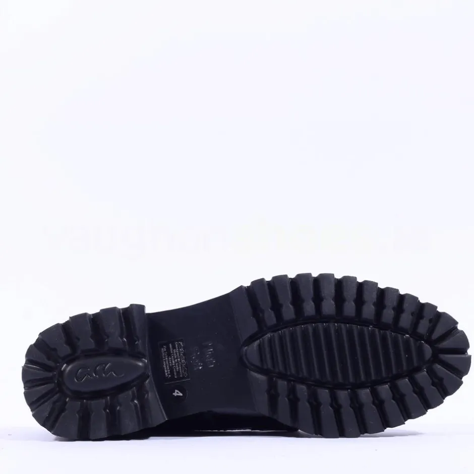 Women Ara Kent 2.0 Chunky Link Loafer - Black Patent