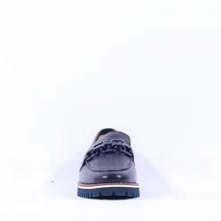 Women Ara Kent 2.0 Cleated Sole Loafer - Dark Navy Leather