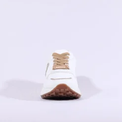 Women Tommy Bowe Ladies Kirshe Waffle Trainer - White Beige