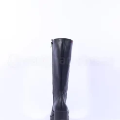 Women Pepe Menargues Knee High Wedge Boot - Black Leather