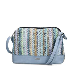 Rieker Knitted Shoulder Bag - Blue Combination