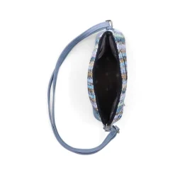 Rieker Knitted Shoulder Bag - Blue Combination