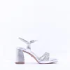 Women Tamaris Koreyoshi Platform Block Sandal - Silver Sparkle