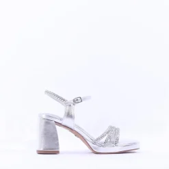 Women Tamaris Koreyoshi Platform Block Sandal - Silver Sparkle