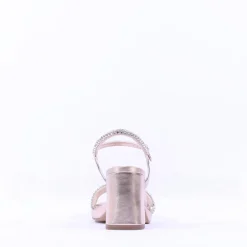 Women Tamaris Koreyoshi Platform Block Sandal - Rose Gold Sparkle