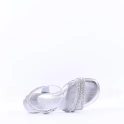 Women Tamaris Koreyoshi Platform Block Sandal - Silver Sparkle