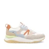 Women Rieker Laced Casual Fabric Trainer - Pastel Multi