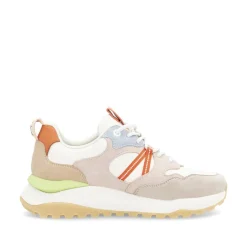 Women Rieker Laced Casual Fabric Trainer - Pastel Multi