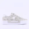 Women Rieker Laced Platform Trainer - Metallic