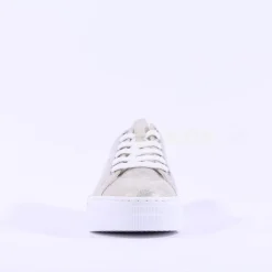 Women Rieker Laced Platform Trainer - Metallic