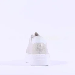 Women Rieker Laced Platform Trainer - Metallic