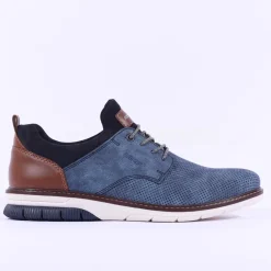 Rieker Men Laced Shoe - Blue