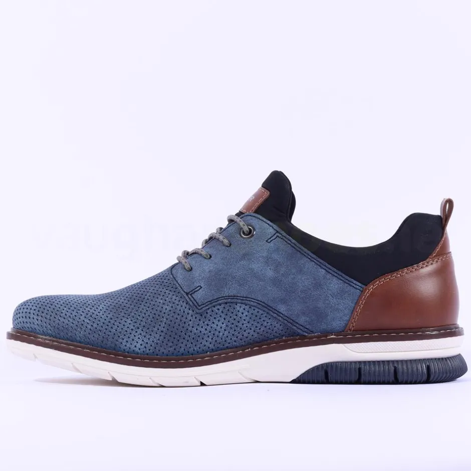 Rieker Men Laced Shoe - Blue