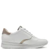 Women Jana Laced Shoe With Side Zip - White Rose Gold