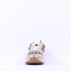 Women Jana Laced Shoe With Side Zip - Leopard Combi