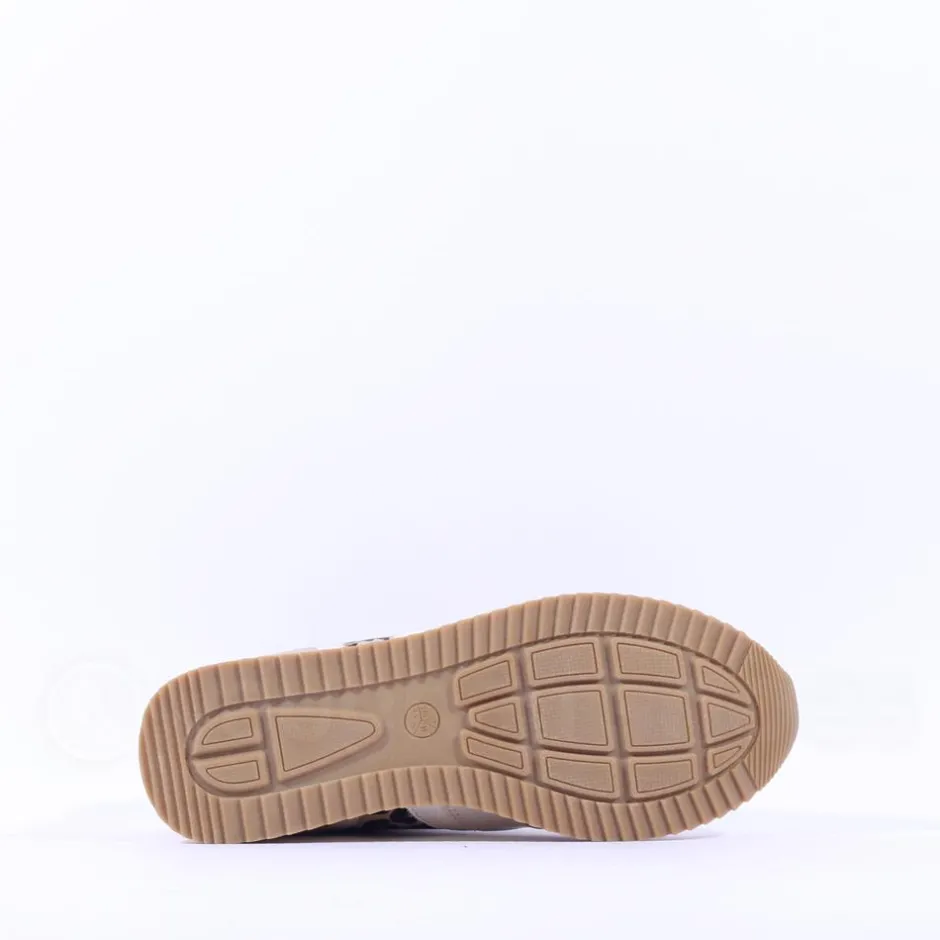 Women Jana Laced Shoe With Side Zip - Leopard Combi