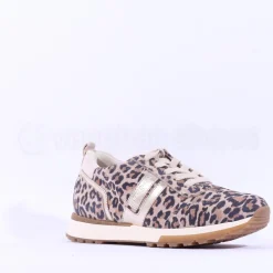Women Paul Green Laced Sporty Trainer - Animal Print