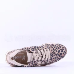 Women Paul Green Laced Sporty Trainer - Animal Print