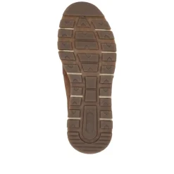Rieker Men Laced Trainer Side Zip - Brown Combi