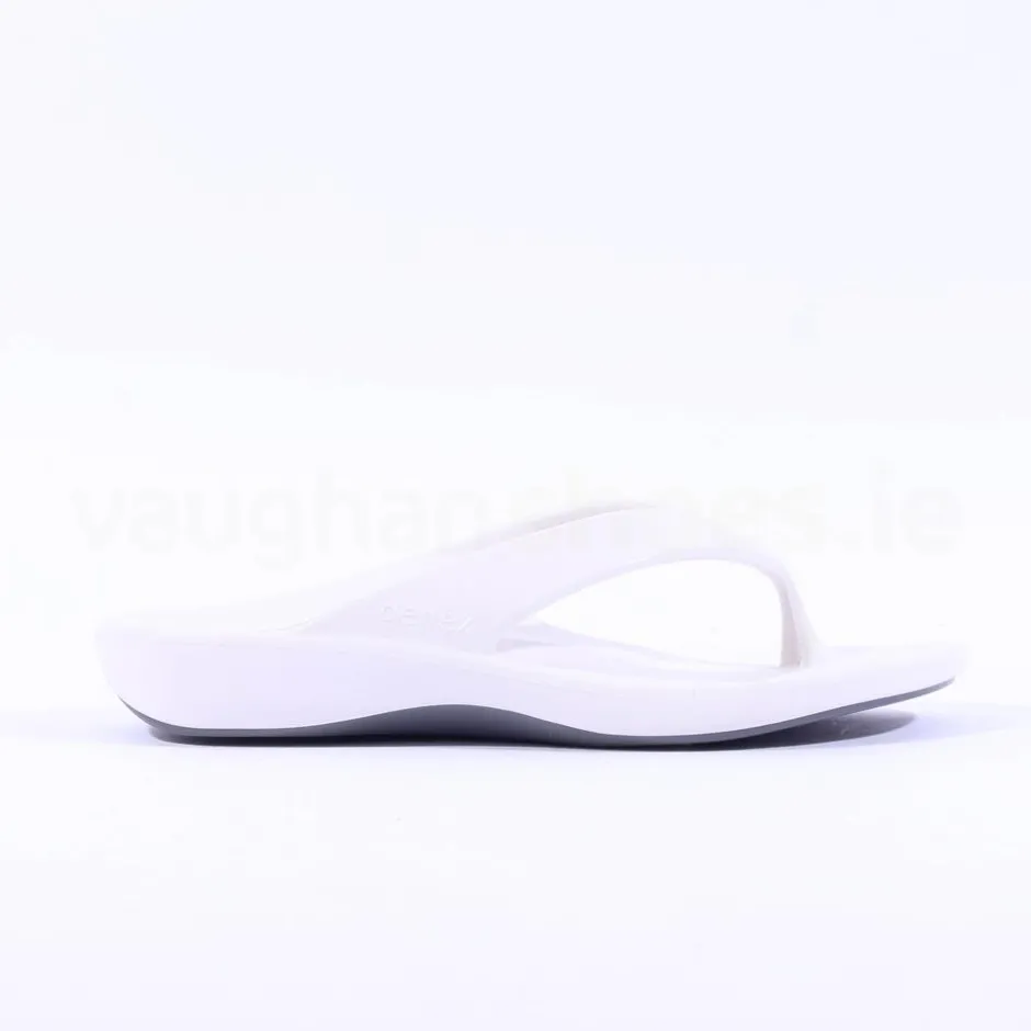 Women Aetrex Ladies Maui Orthotic Flips - White