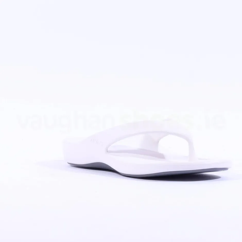 Women Aetrex Ladies Maui Orthotic Flips - White