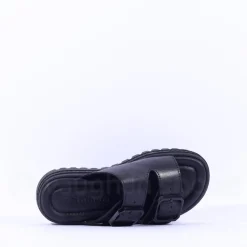 Women Tamaris Lalita Platform Buckle Mule - Black Leather