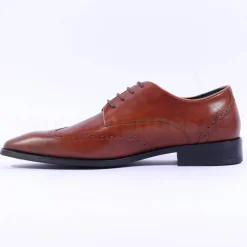 Tommy Bowe Lavington Wing Tip Shoe - Tan Leather