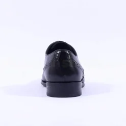Tommy Bowe Lavington Wing Tip Shoe - Black Leather