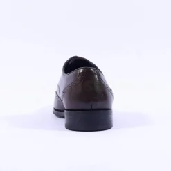 Tommy Bowe Lavington Wing Tip Shoe - Brown Leather