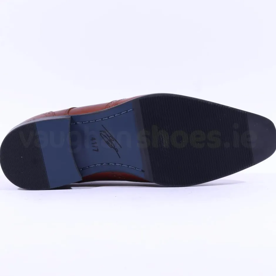 Tommy Bowe Lavington Wing Tip Shoe - Tan Leather