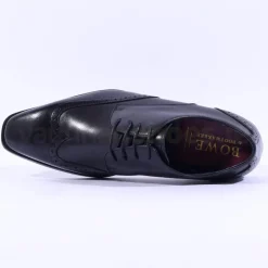 Tommy Bowe Lavington Wing Tip Shoe - Black Leather