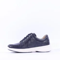 Women Caprice Lea Side Zip Comfort Laced Shoe - Ocean